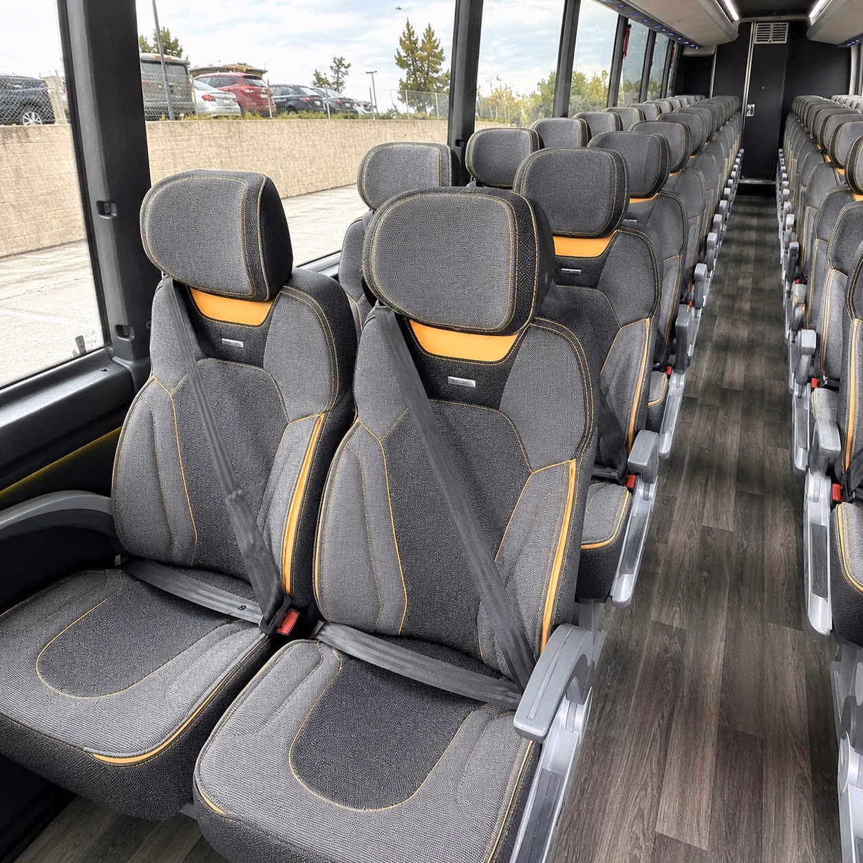 citrus heights charter bus rental interior